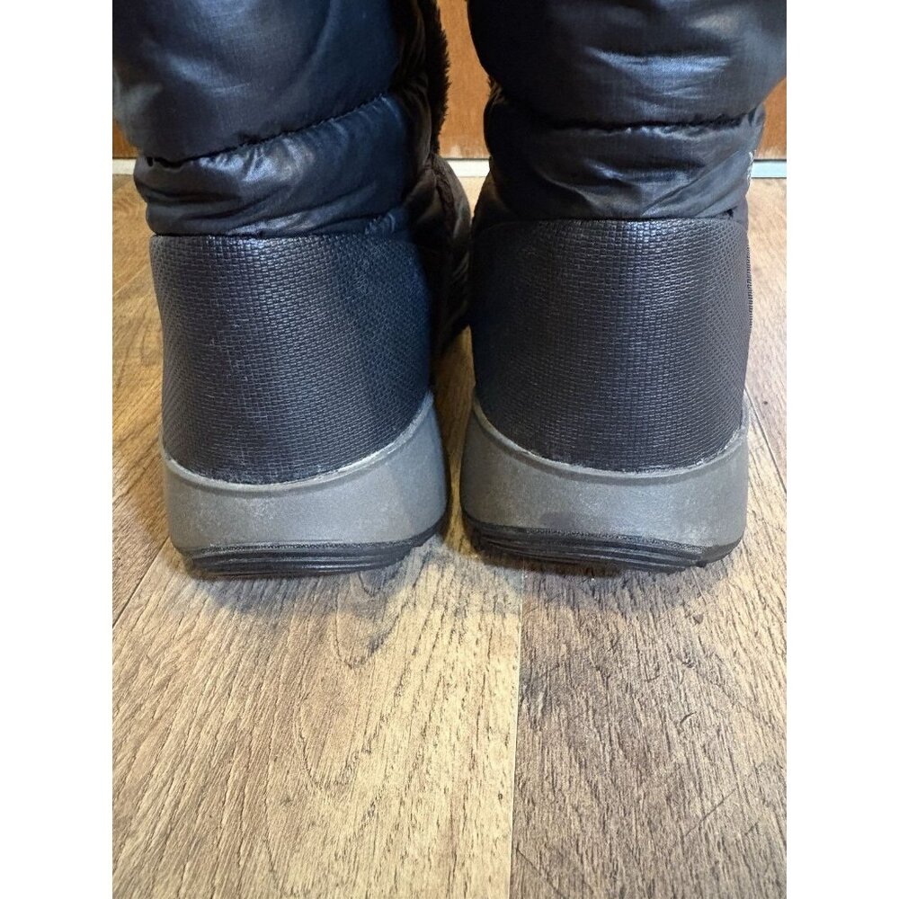 NORTH FACE Girls Size 4 Amore‎ II Winter Boots Navy Blue Water Resistant Warm - Picture 5 of 9